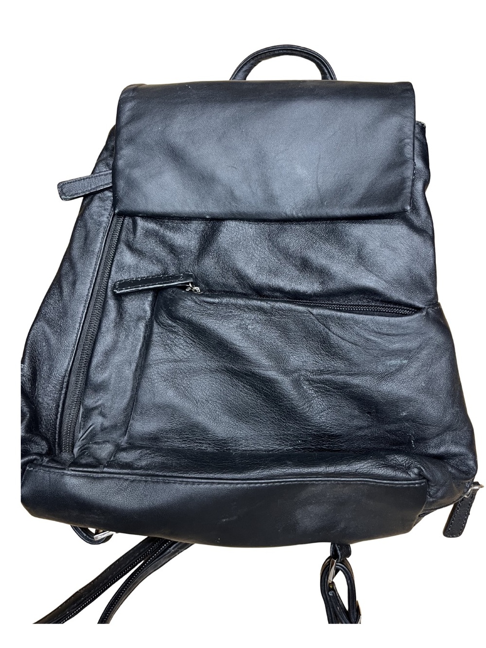 Wilsons Leather Vintage Black Backpack Soft Leather Minimalist